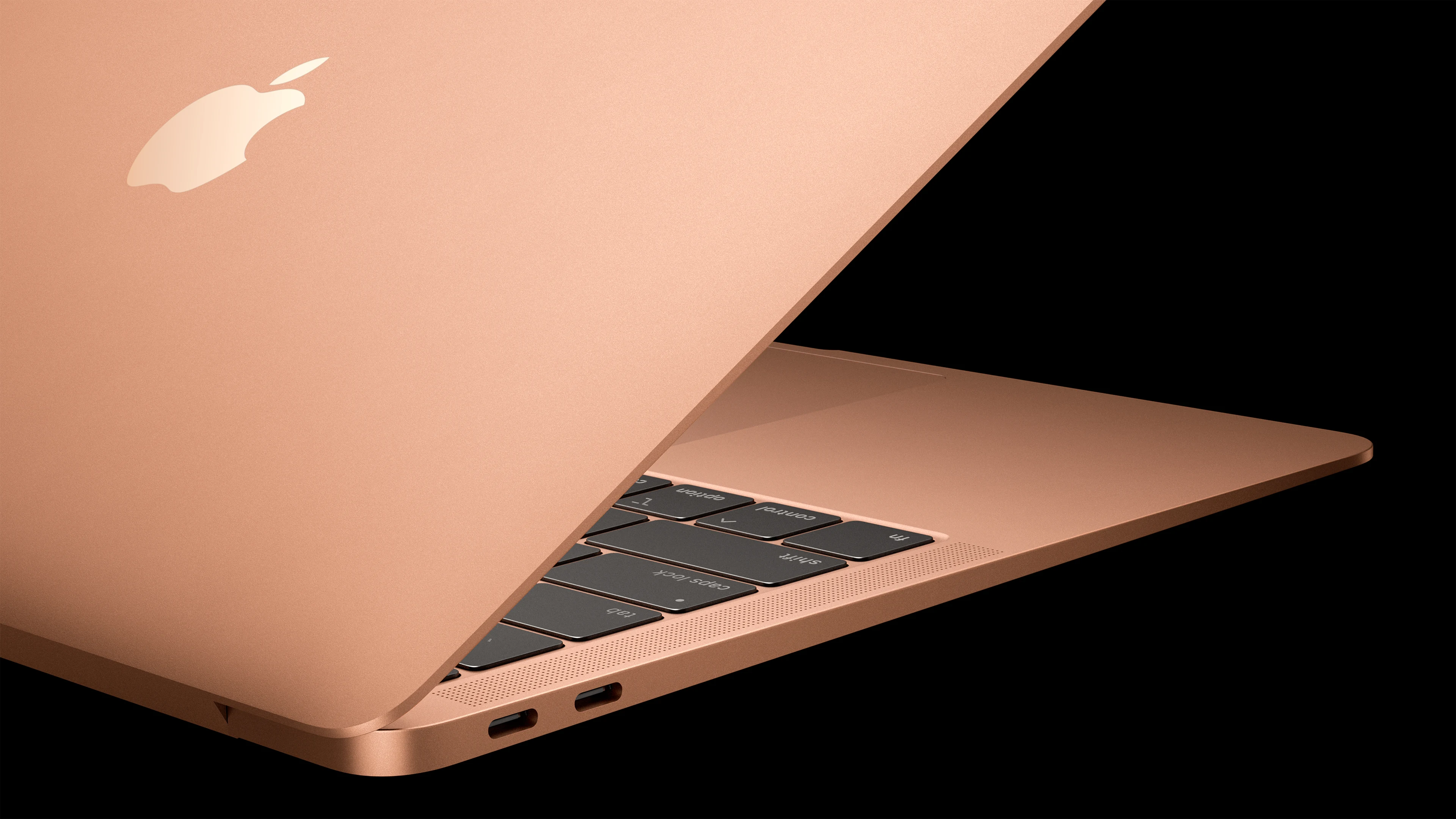Профиль и клавиатура MacBook Air Retina 2018 года