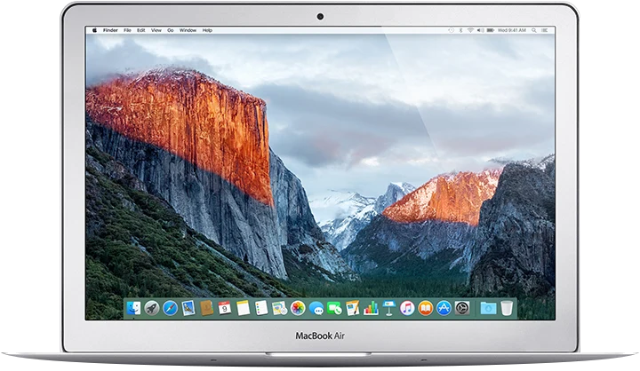 13-дюймовый MacBook Air Early 2015, официальный фронтальный кадр Apple