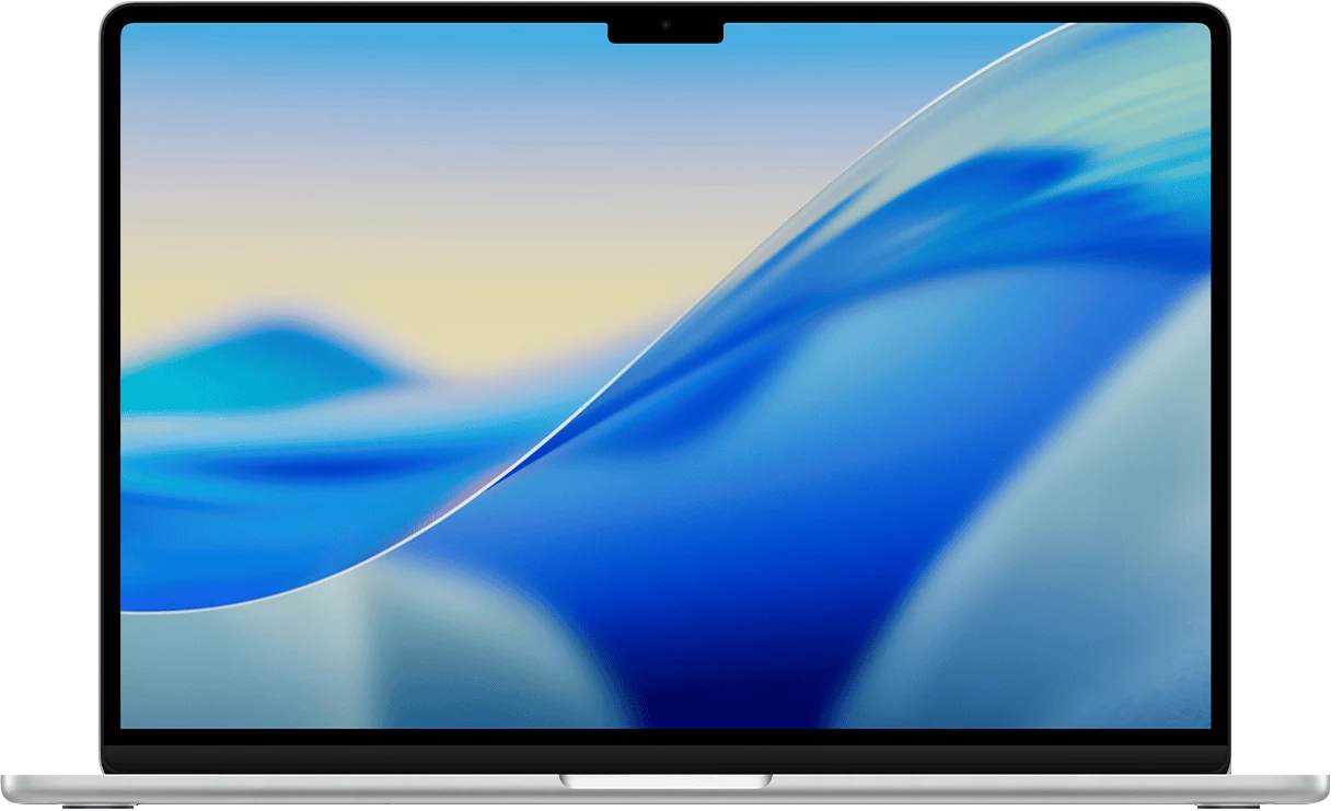 MacBook Air (15-inch, M5, 2026) · официальный кадр Apple